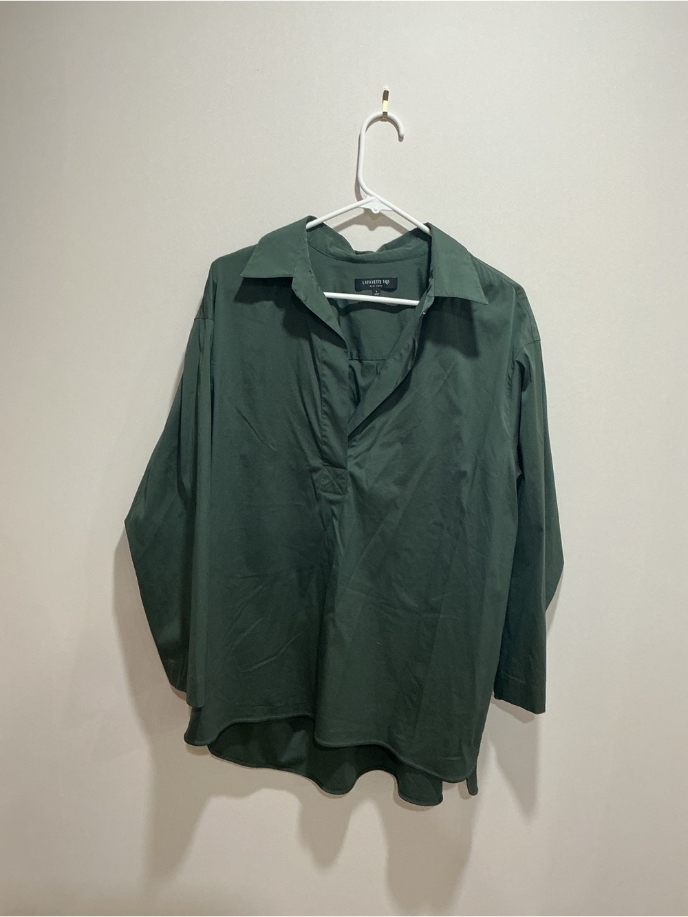Lafayette 148 green tunic size large